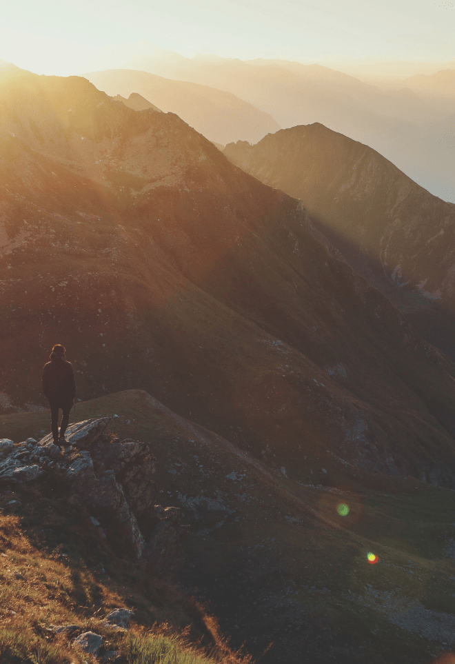 Sunset mountains
